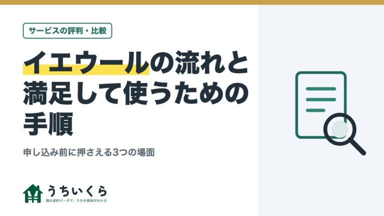 イエウールの流れと満足して使うための手順|申し込み前に押さえる3つの場面