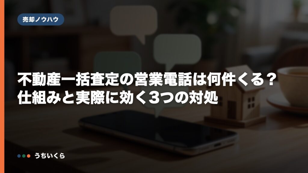 不動産一括査定の営業電話は何件くる？仕組みと実際に効く3つの対処